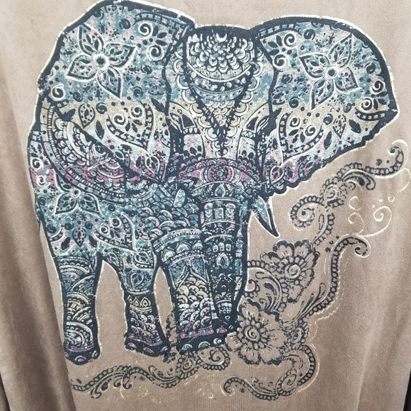 Maurices Boho Elephant Suede Fringe Tank Top - Picture 4 of 7